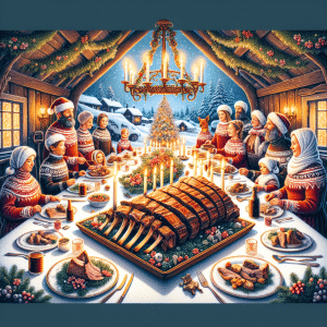 Pinnekj&oslash;tt: vestlandets uunnv&aelig;rlige juleskatt &ndash; illustrasjon 1