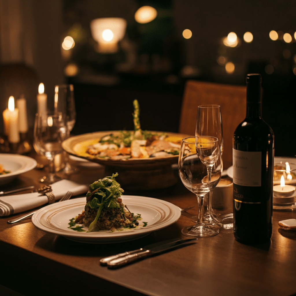 Slik lager du restaurantopplevelsen hjemme meny stemning teknikker servering featured